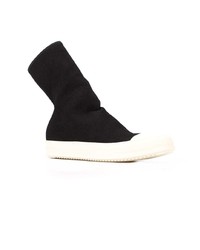 schwarze hohe Sneakers von Rick Owens DRKSHDW