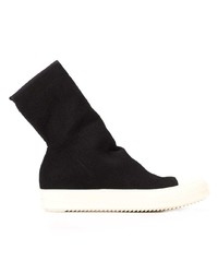 schwarze hohe Sneakers von Rick Owens DRKSHDW