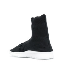 schwarze hohe Sneakers von Joshua Sanders