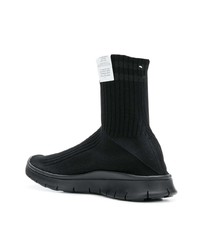 schwarze hohe Sneakers von Maison Margiela