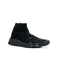schwarze hohe Sneakers von Maison Margiela