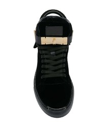 schwarze hohe Sneakers von Buscemi