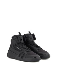 schwarze hohe Sneakers von Giuseppe Zanotti