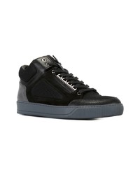 schwarze hohe Sneakers von Lanvin
