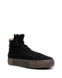 schwarze hohe Sneakers von Uma Wang