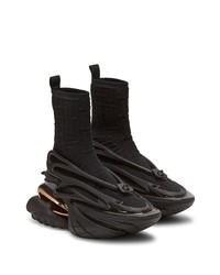 schwarze hohe Sneakers von Balmain