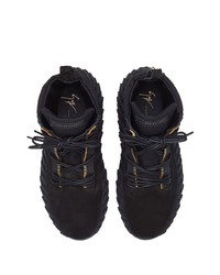 schwarze hohe Sneakers von Giuseppe Zanotti