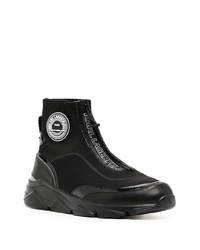 schwarze hohe Sneakers von Karl Lagerfeld