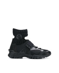 schwarze hohe Sneakers von Versace