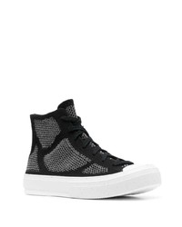 schwarze hohe Sneakers von Converse