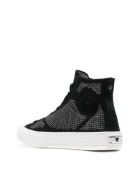 schwarze hohe Sneakers von Converse