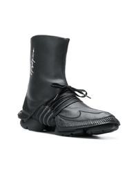 schwarze hohe Sneakers von Yohji Yamamoto