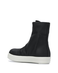 schwarze hohe Sneakers von Rick Owens DRKSHDW