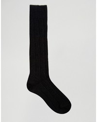 schwarze hohen Socken von Jonathan Aston