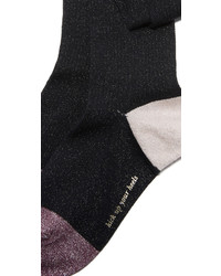 schwarze hohen Socken von Kate Spade