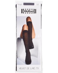 schwarze hohen Socken von Wolford