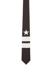schwarze horizontal gestreifte Krawatte von Givenchy