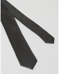 schwarze horizontal gestreifte Krawatte von Asos
