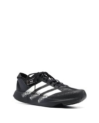 schwarze horizontal gestreifte niedrige Sneakers von Y-3