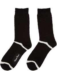 schwarze horizontal gestreifte Socken von Undercover