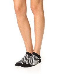 schwarze horizontal gestreifte Socken von Kate Spade