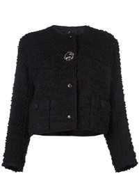 schwarze Jacke aus Bouclé von Lanvin