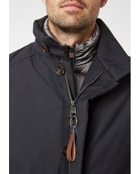 schwarze Jacke mit einer Kentkragen und Knöpfen von Pierre Cardin