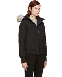 schwarze Jacke von Canada Goose