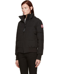 schwarze Jacke von Canada Goose