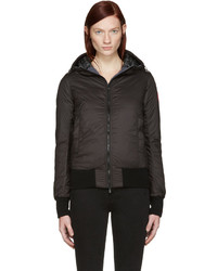 schwarze Jacke von Canada Goose