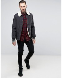 schwarze Jacke von Asos