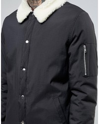 schwarze Jacke von Asos