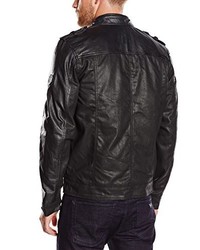 schwarze Jacke von Mustang Leather