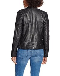 schwarze Jacke von Mustang Leather