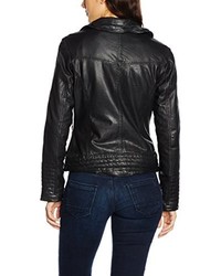 schwarze Jacke von Mustang Leather