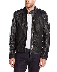 schwarze Jacke von Mustang Leather