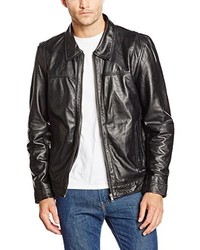 schwarze Jacke von Mustang Leather