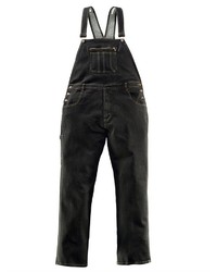 schwarze Jeans Latzhose von Men Plus by HAPPYsize