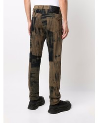 schwarze Mit Batikmuster Jeans von Diesel