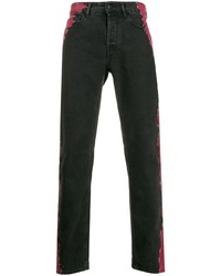 schwarze Mit Batikmuster Jeans von Marcelo Burlon County of Milan