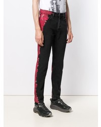 schwarze Mit Batikmuster Jeans von Marcelo Burlon County of Milan