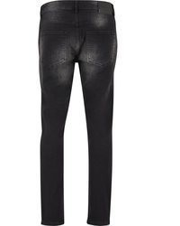 schwarze Jeans mit Destroyed-Effekten von 2Y Premium