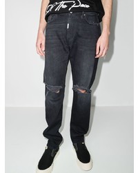 schwarze Jeans mit Destroyed-Effekten von Represent