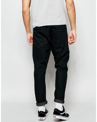 schwarze Jeans mit Destroyed-Effekten von Asos