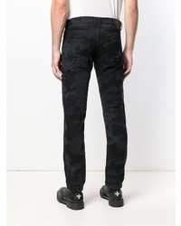 schwarze Jeans mit Destroyed-Effekten von Diesel Black Gold