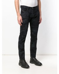 schwarze Jeans mit Destroyed-Effekten von Diesel Black Gold