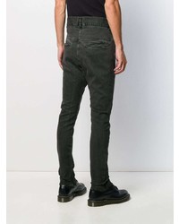 schwarze Jeans mit Destroyed-Effekten von 10Sei0otto