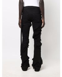 schwarze Jeans mit Destroyed-Effekten von Rick Owens DRKSHDW