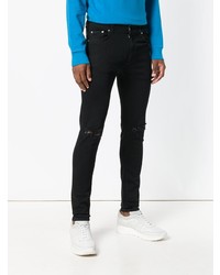 schwarze Jeans mit Destroyed-Effekten von Represent