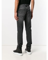 schwarze Jeans mit Destroyed-Effekten von Alexander McQueen